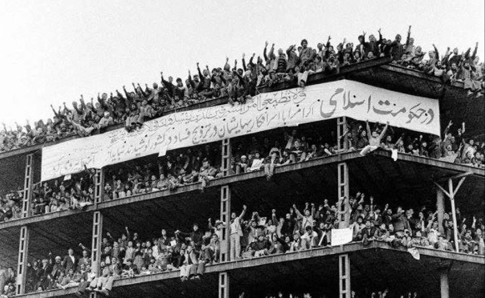 Los iraníes toman las calles de Teherán durante la Revolución de 1979. Alain Dejean / GETTY