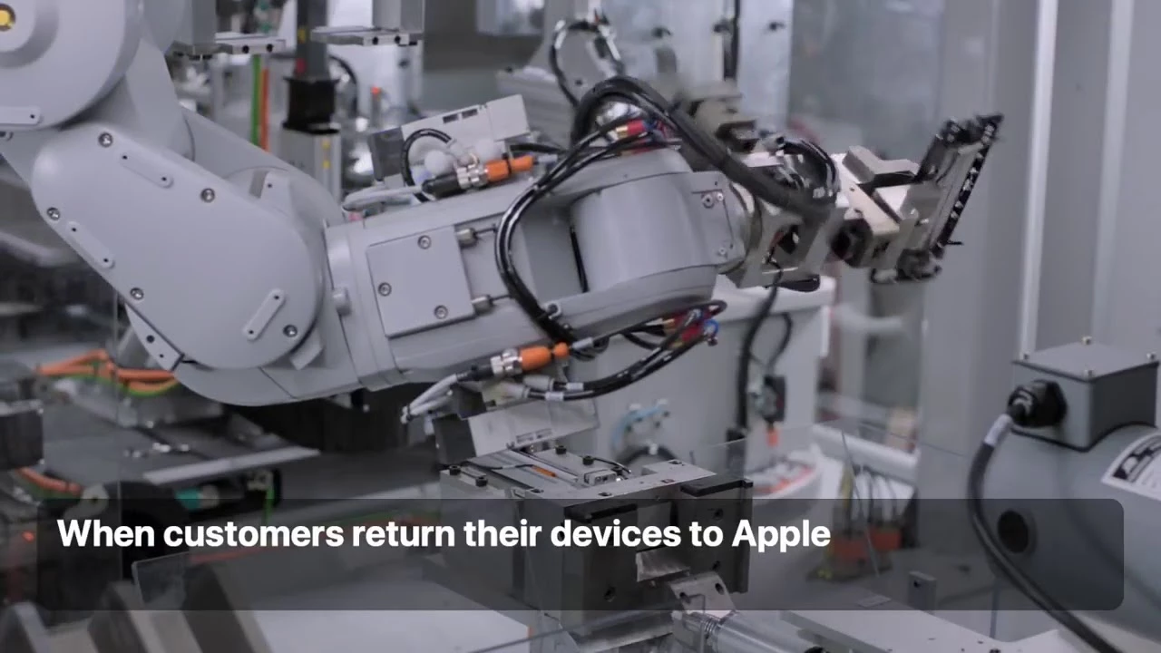 Apple's disassembly robot, Daisy, can take apart up to 200 iPhone devices per hour recovering high-quality materials that other recyclers can’t. When costumers return their devices to Apple...