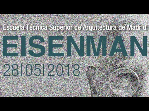 The lecture given by Peter Eisenman, titled ‘On the Problems of Digital Architecture,’ is part of the qualifying university master’s degree program of the Madrid School of Architecture.