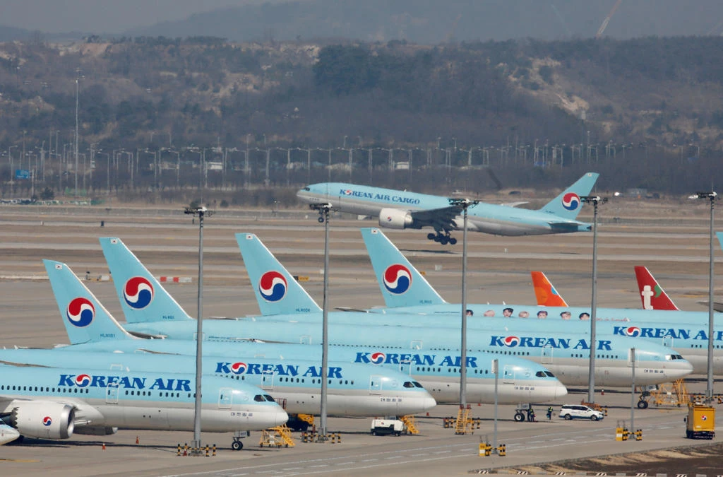 Los aeropuertos transformados en aparcamientos para aviones