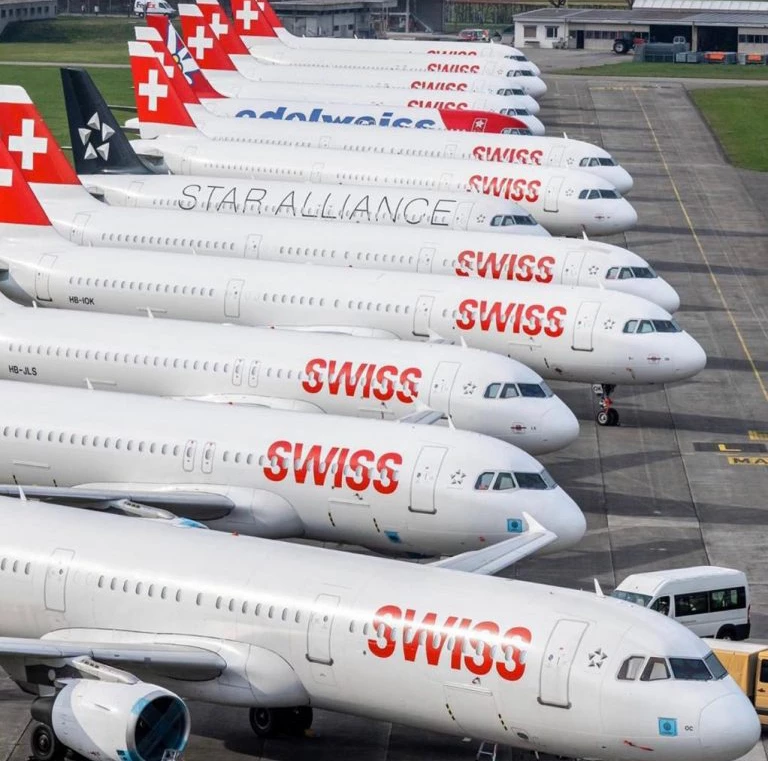 Los aeropuertos transformados en aparcamientos para aviones