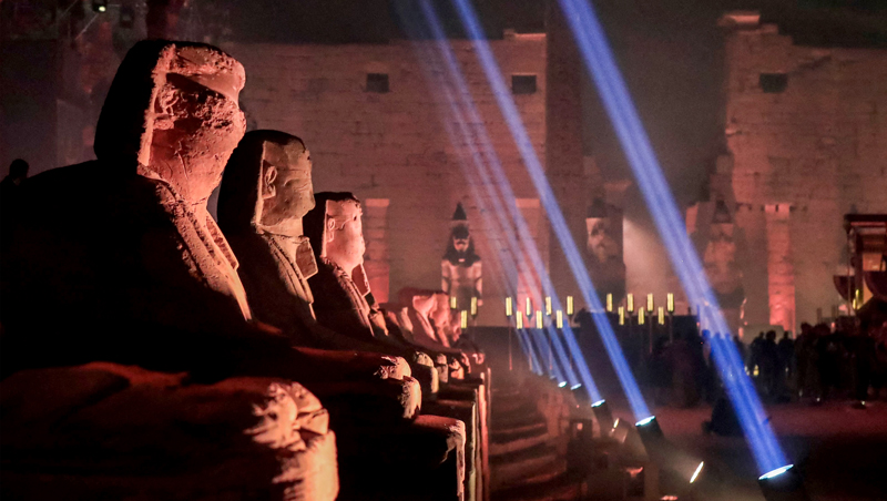 Egipto celebra la reapertura de la gran Avenida de las Esfinges de Luxor