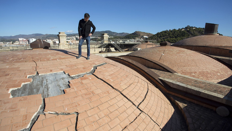 Las goteras destruyen lentamente la catedral de Málaga