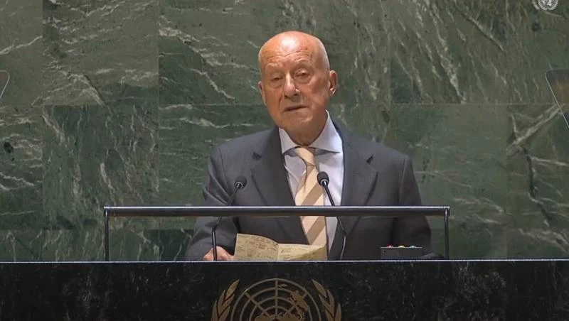 Norman Foster en la Asamblea General de las Naciones Unidas en Nueva York