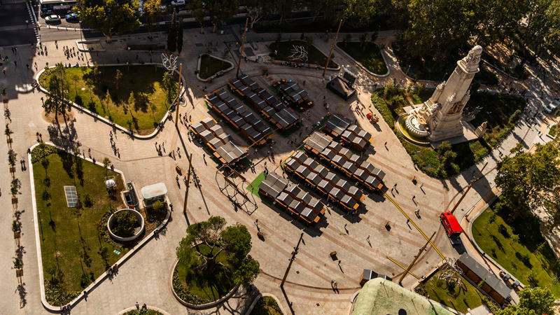 El Ayuntamiento de Madrid declara la nueva plaza de España un ‘recinto ferial’