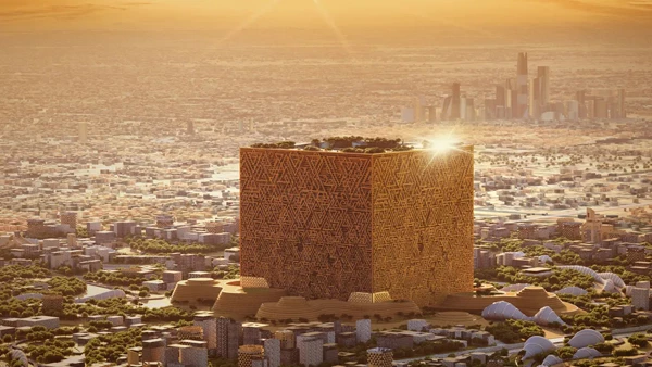 Riyadh presents a cube-shaped skyscraper