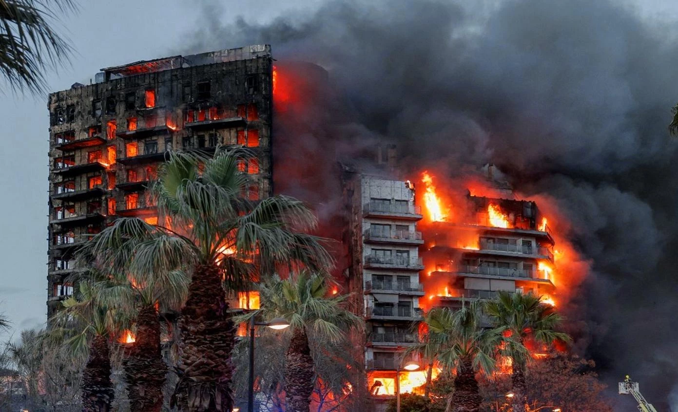 Incendio en Valencia