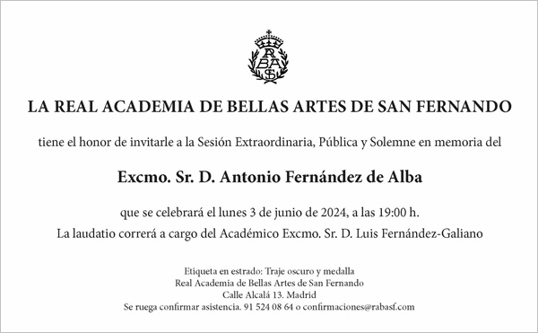 Sesión en memoria de Antonio Fernández Alba