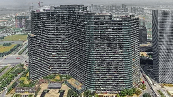 El edificio de los 30.000 residentes de Hangzhou