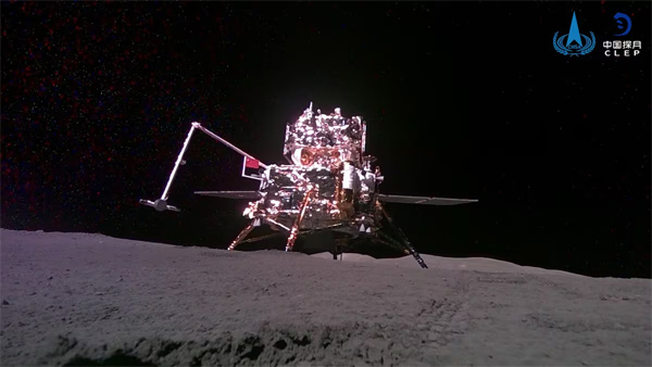 La sonda china Chang'e-6 recoge muestras de la cara oculta de la Luna 