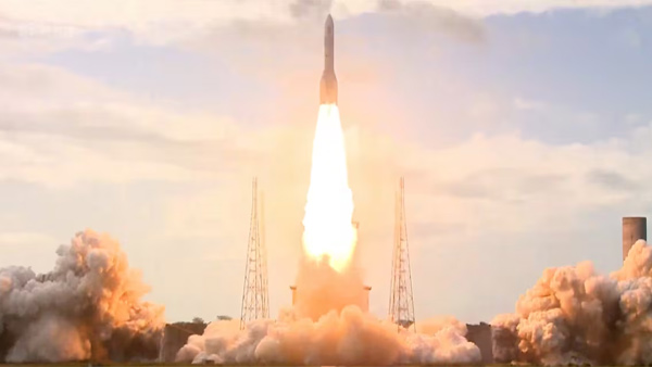 Europe's new Ariane 6 rocket powers into space