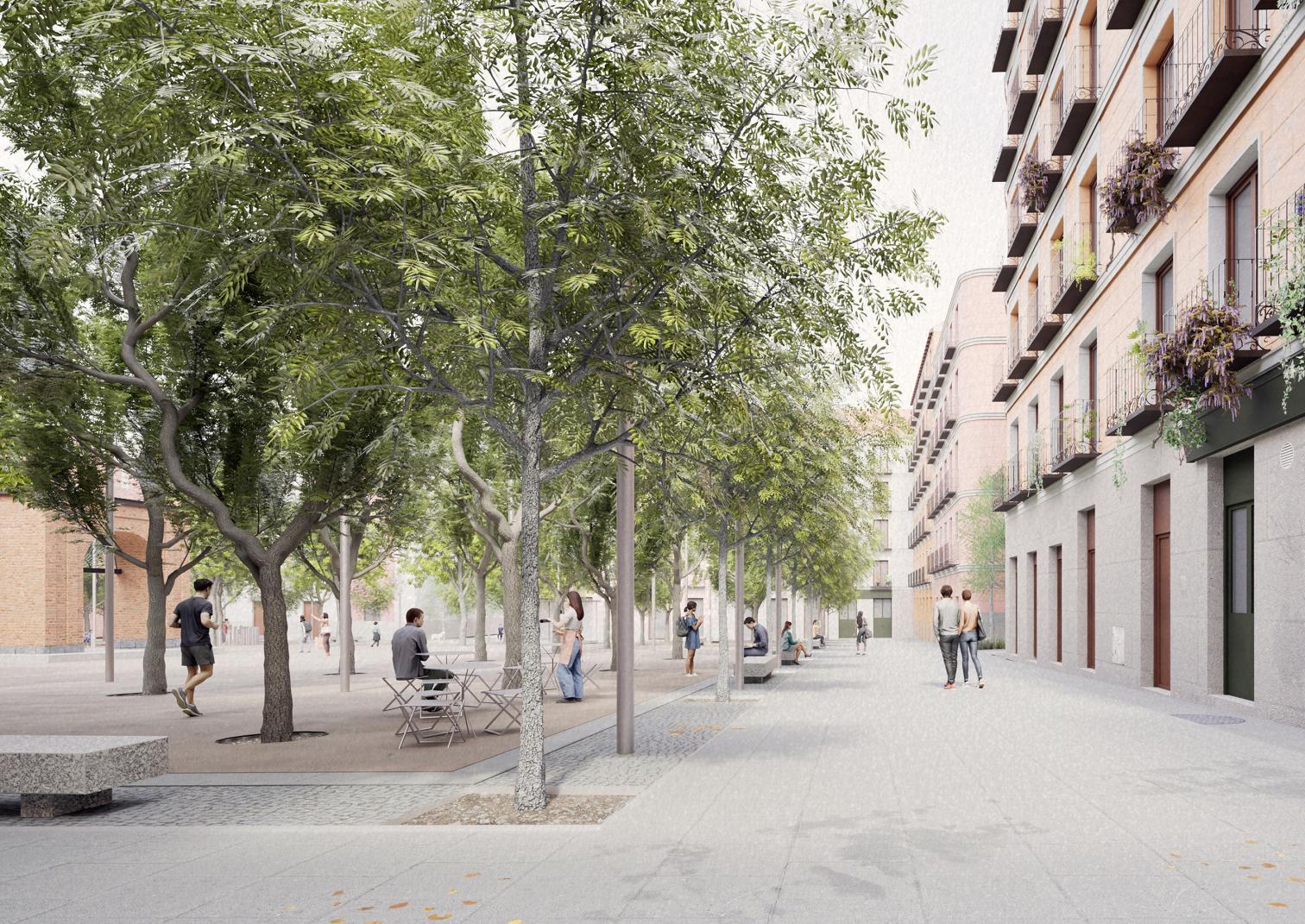 Nueva plaza del Dos de Mayo en Madrid