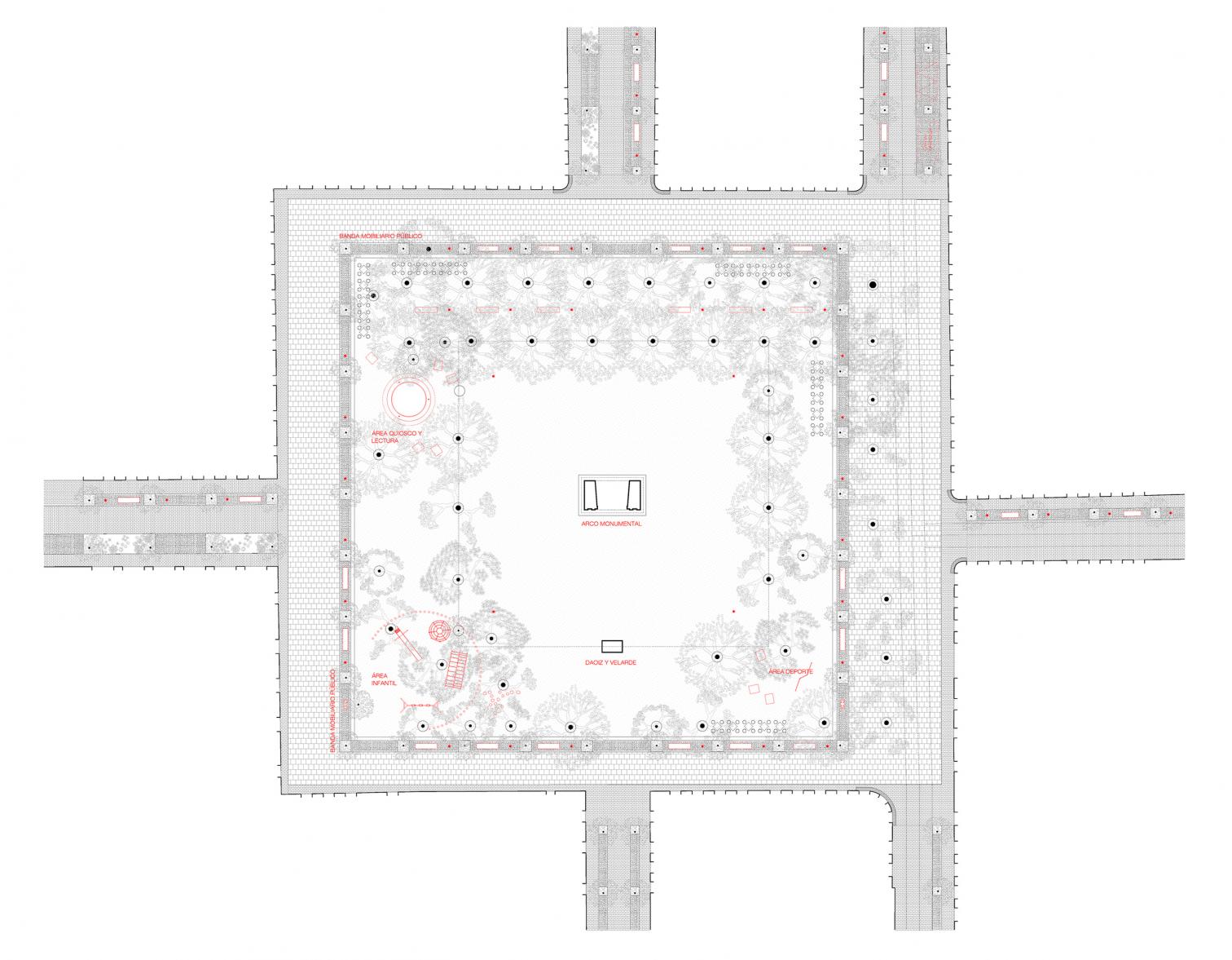 Nueva plaza del Dos de Mayo en Madrid