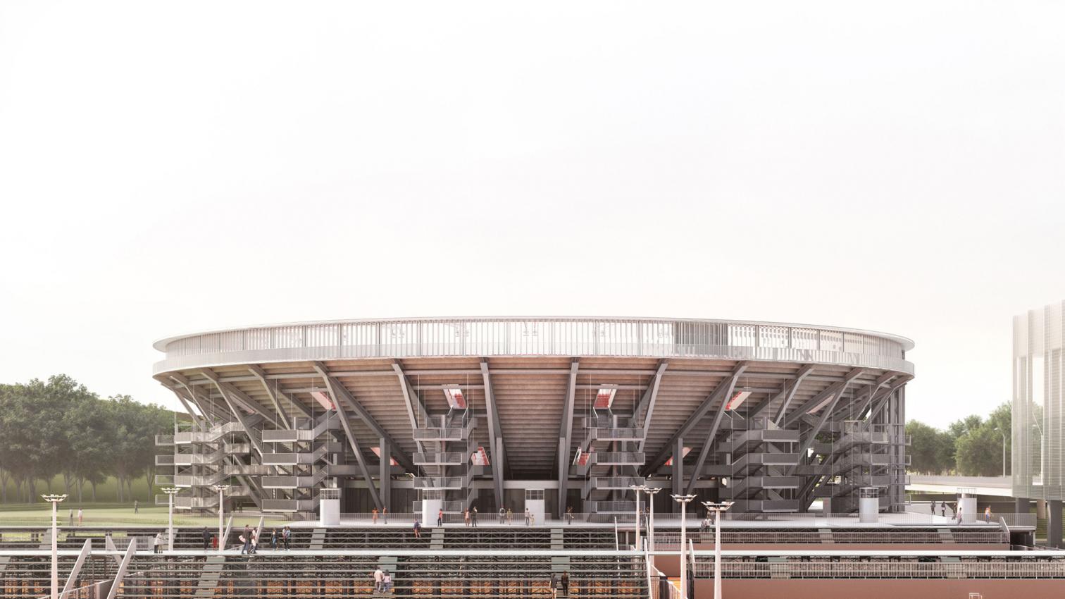 El nuevo estadio de Perrault en La Caja Mágica
