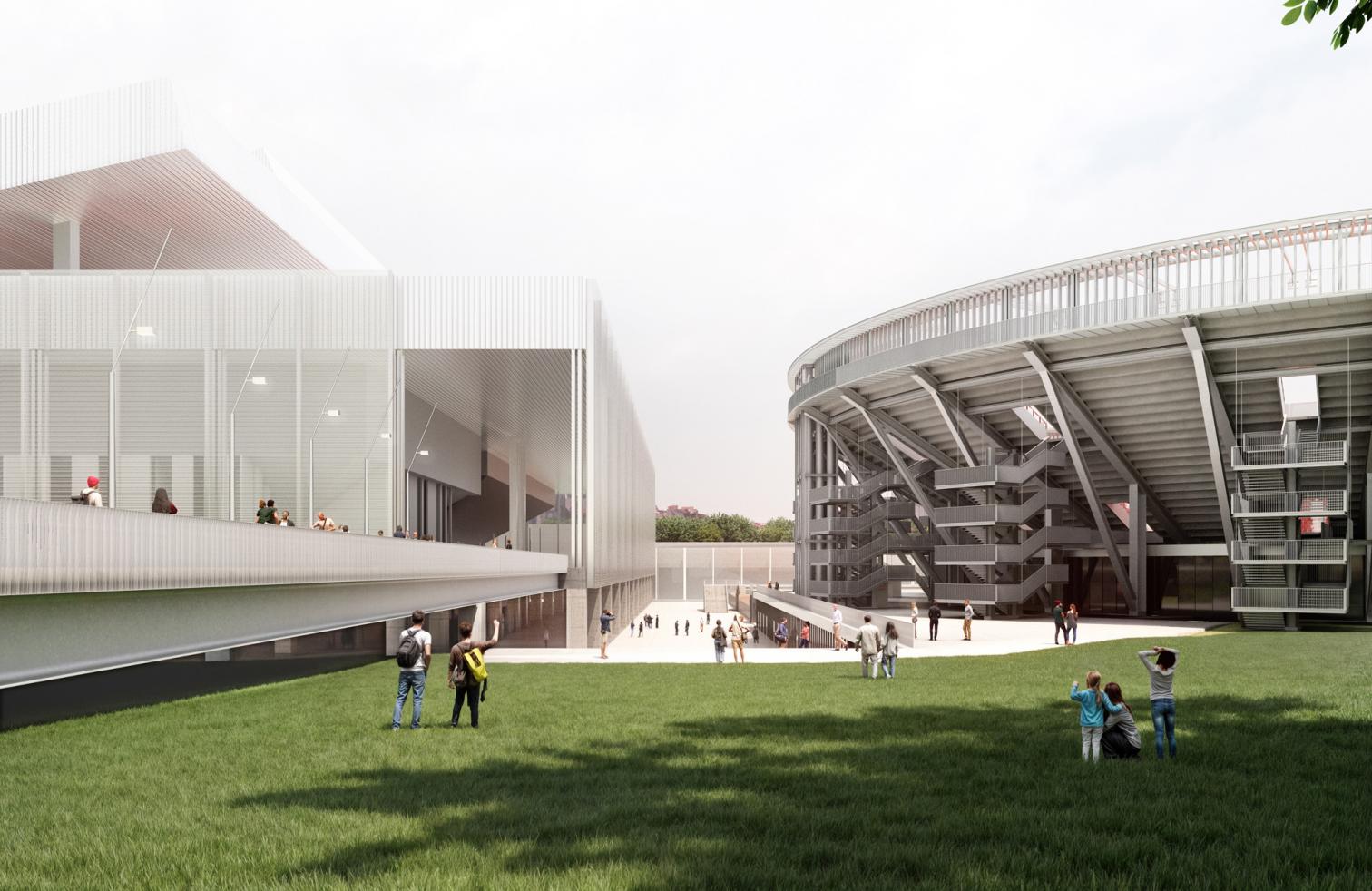 El nuevo estadio de Perrault en La Caja Mágica