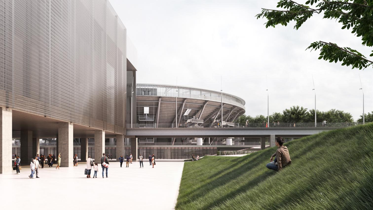 El nuevo estadio de Perrault en La Caja Mágica