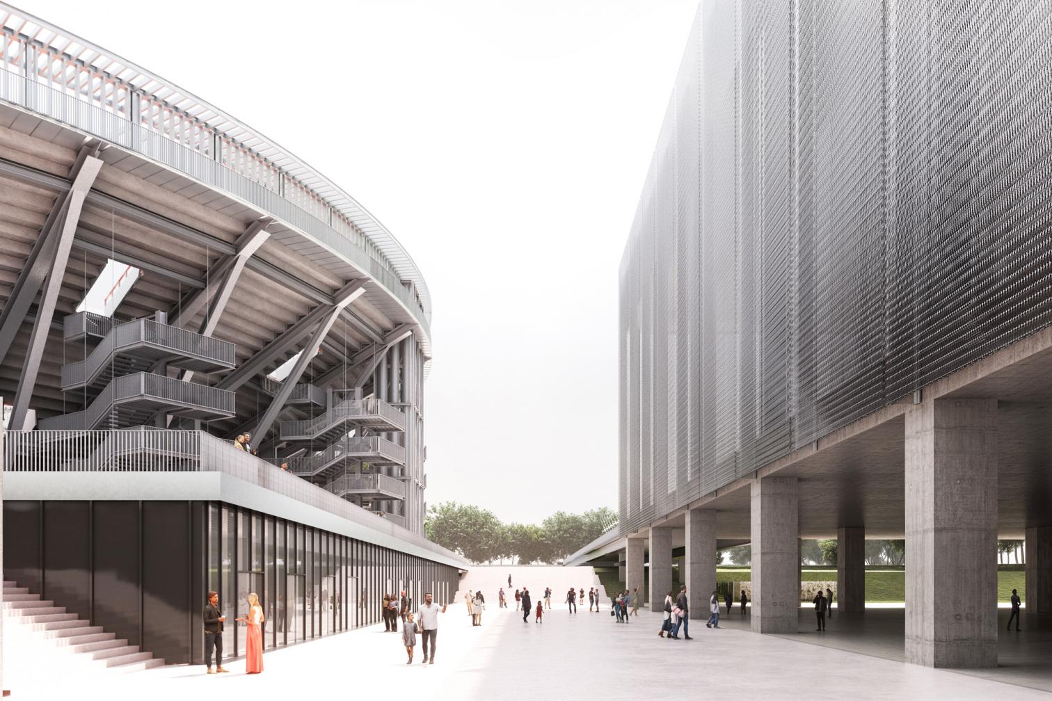 El nuevo estadio de Perrault en La Caja Mágica