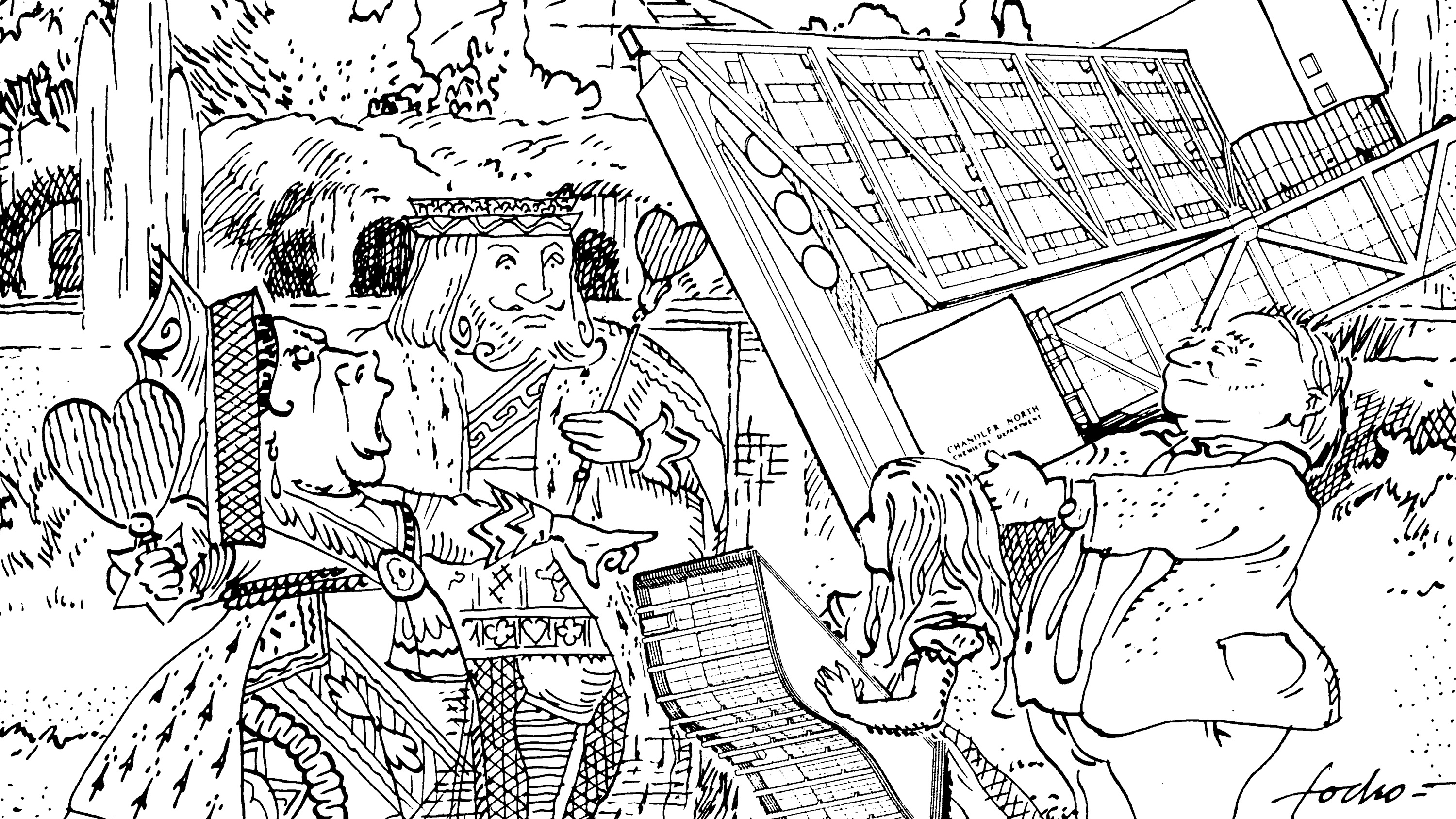 Alicia and Stirling in Wonderland