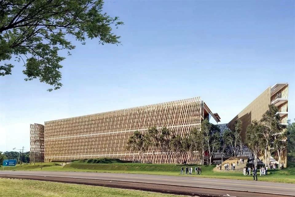 El Pompidou tejido con ladrillos de Solano Benítez