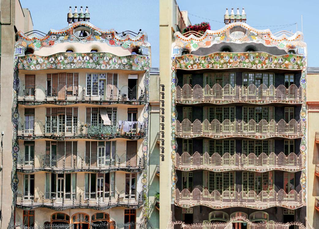 Casa Batlló restores its original rear facade