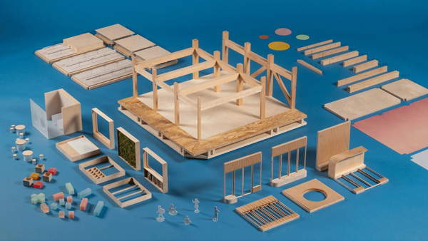 Sistema de madera para construir escuelas 