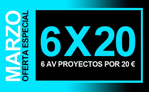 6 AV Proyectos por 20 euros