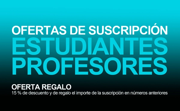 15% de descuento +  números anteriores de regalo