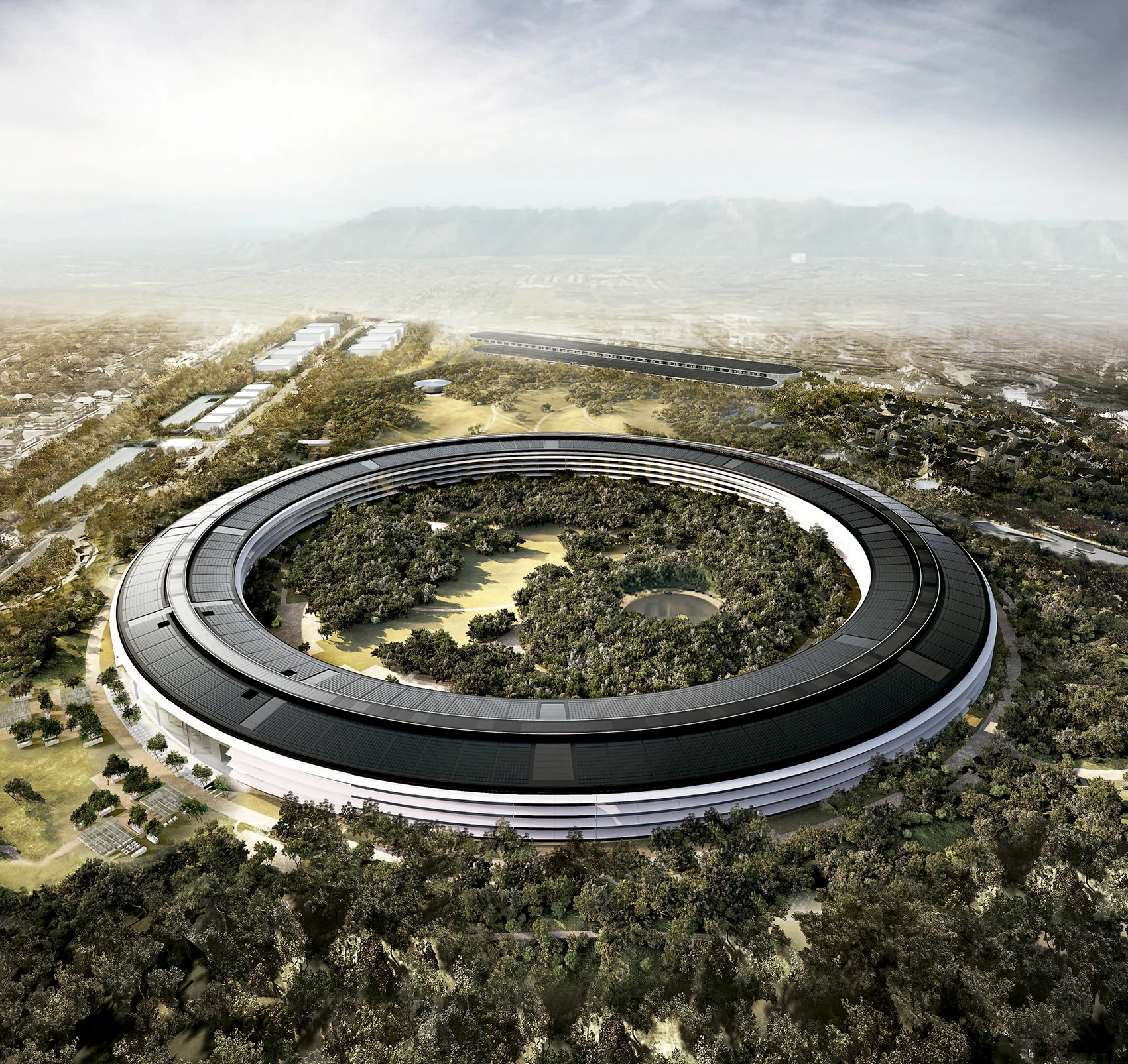 Apple - rakumaru 2台 Apple Park in Cupertino, California (in project) - Foster +