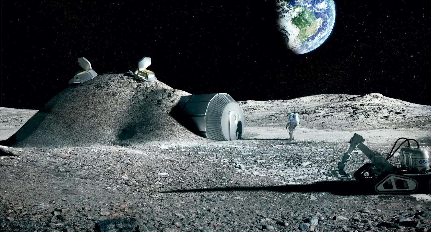 Estudio sobre asentamientos en la Luna