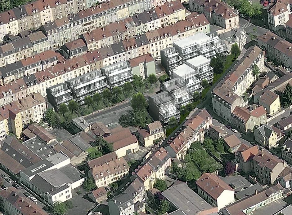 59 viviendas en Neppert Gardens, Mulhouse