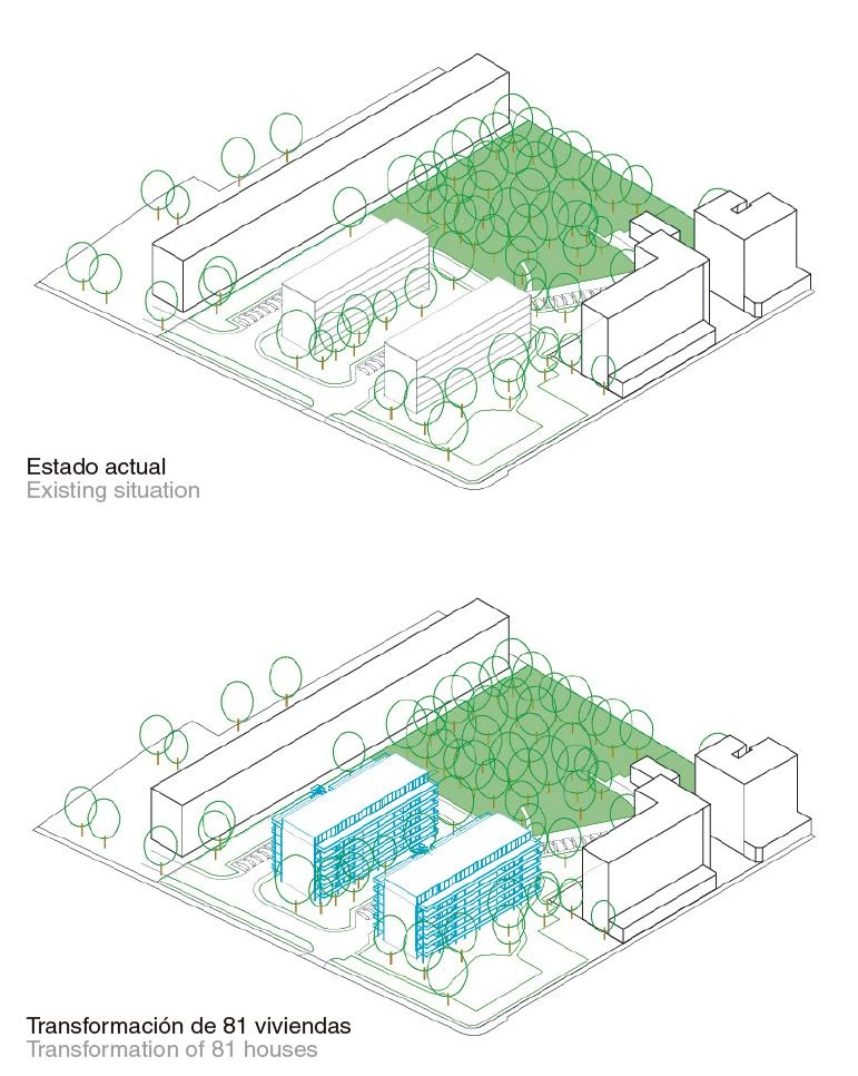 Transformación de un bloque de manzana, Boulogne-Billancourt