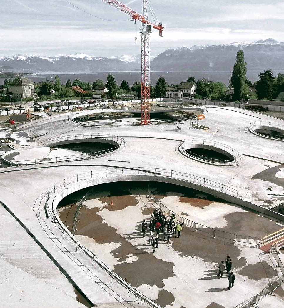 Rolex learning center construction sale