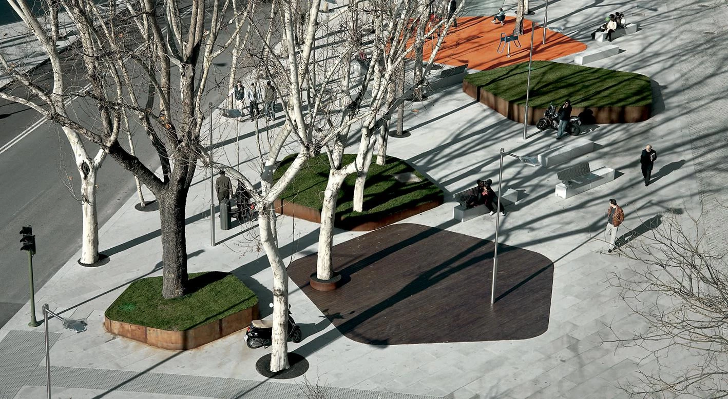 Área Barceló: densidad e hibridación, Madrid