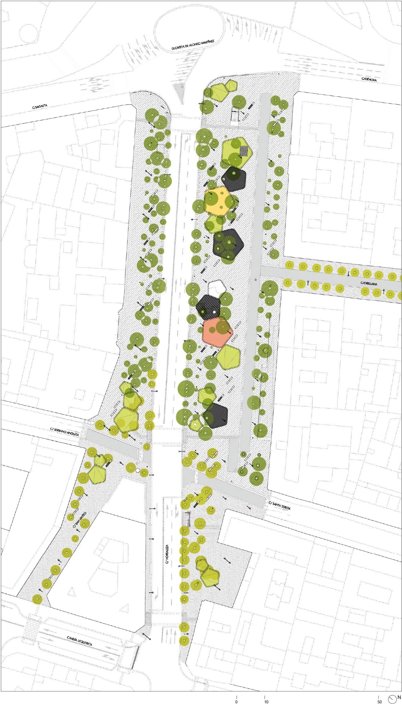 Área Barceló: densidad e hibridación, Madrid