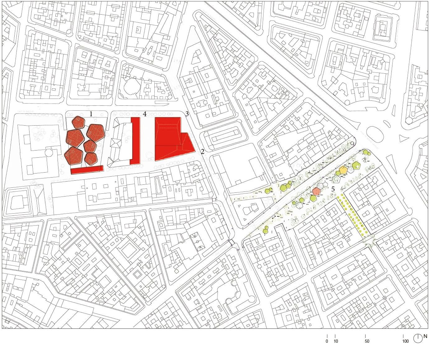 Área Barceló: densidad e hibridación, Madrid