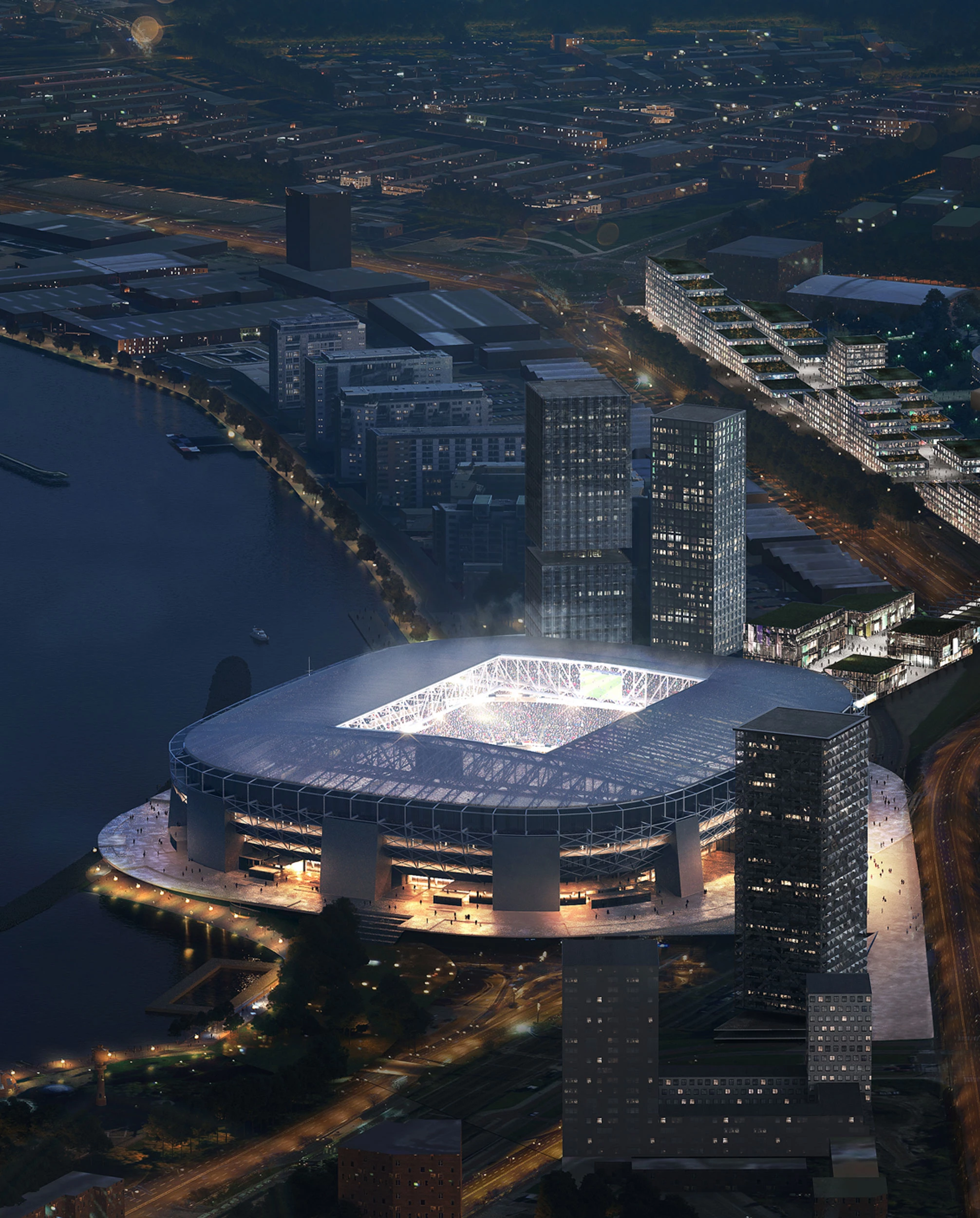 New Feyenoord Stadium In Rotterdam - OMA - Office For Metropolitan ...