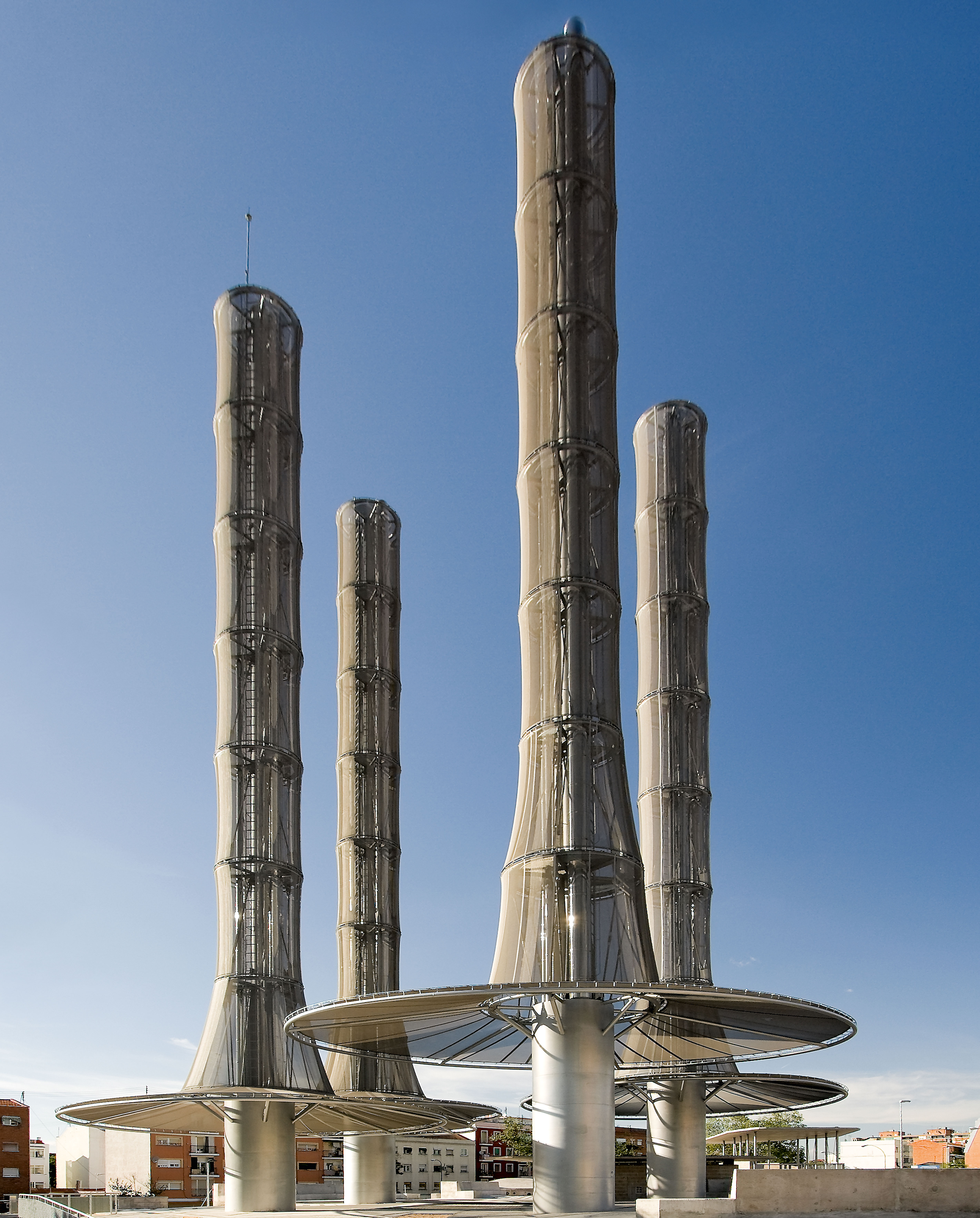 Eco-chimneys in Vallecas