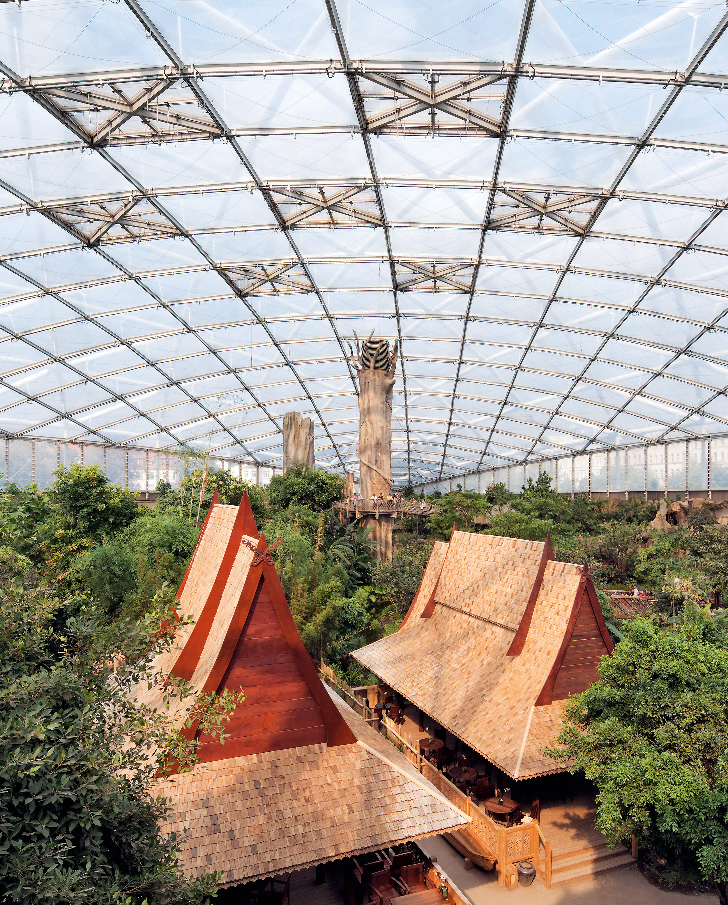 Greenhouse in the Botanic Garden of Leipzig