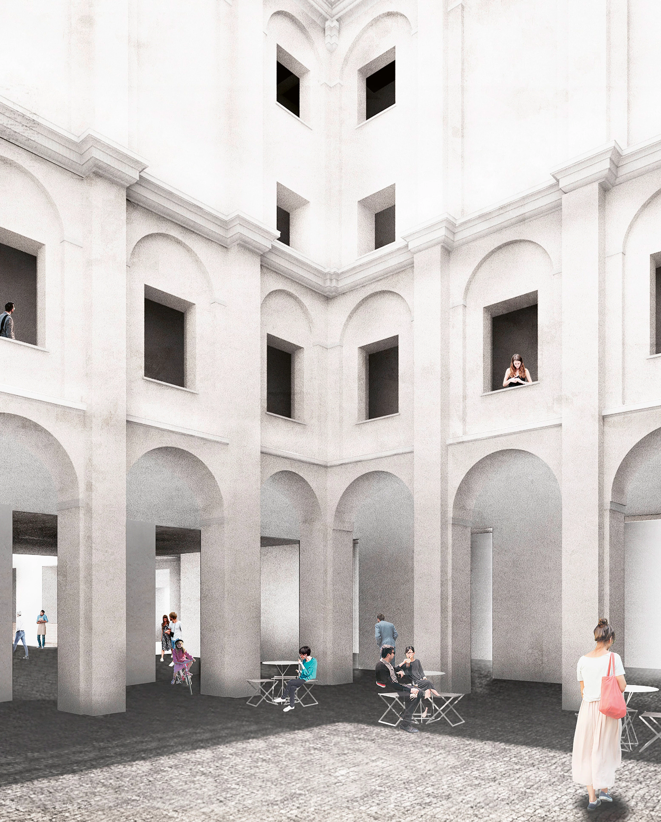 Recovery of the Old Hospital of San Sebastián, Badajoz (project stage)