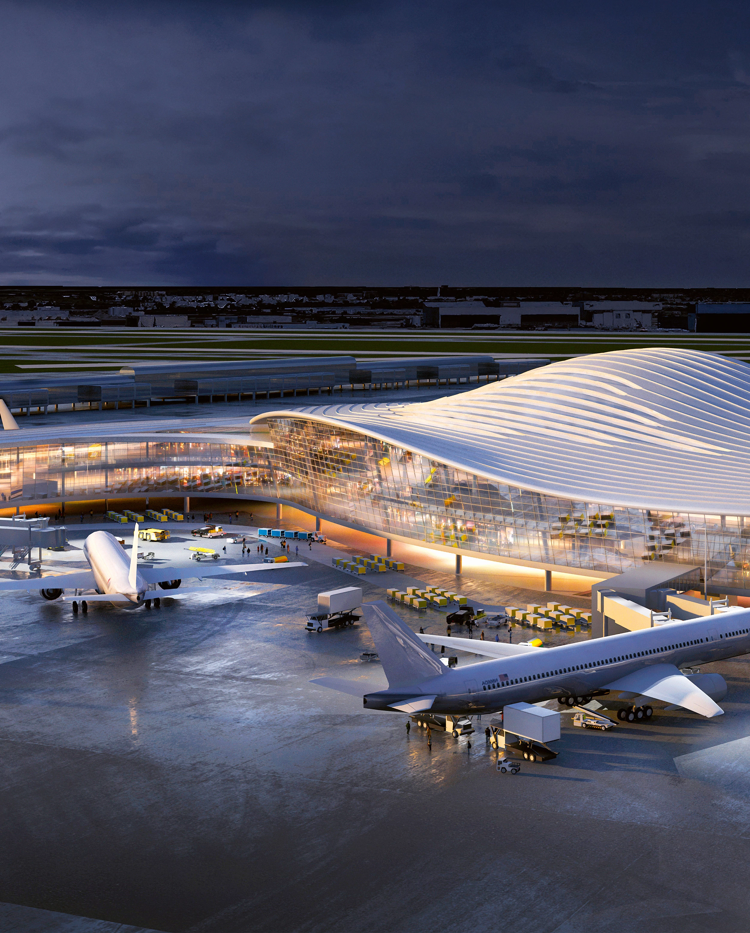O’Hare International Airport Expansion, Fentress, EXP, Brook, Garza