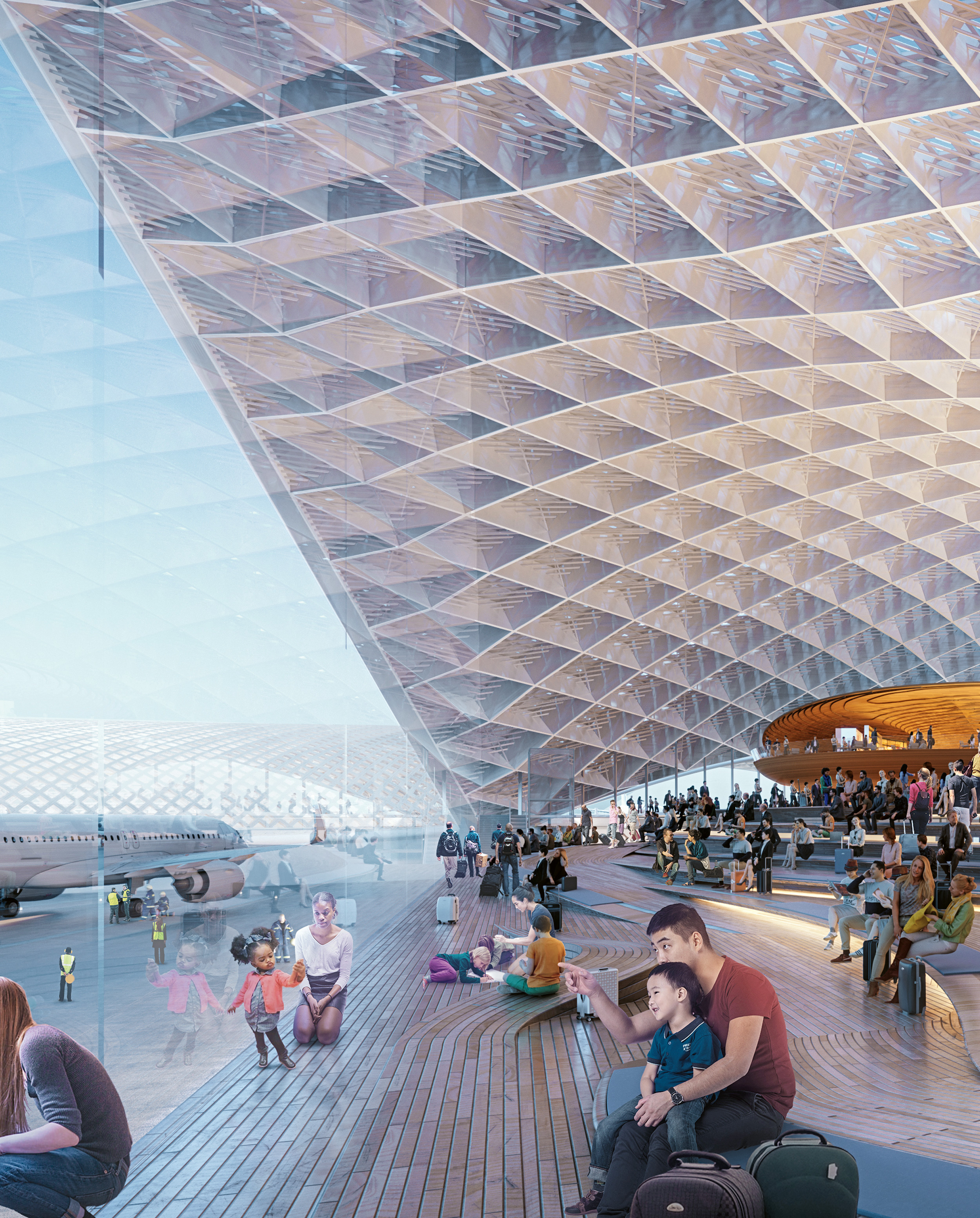 O’Hare International Airport Expansion, Foster + Partners, Epstein, Moreno