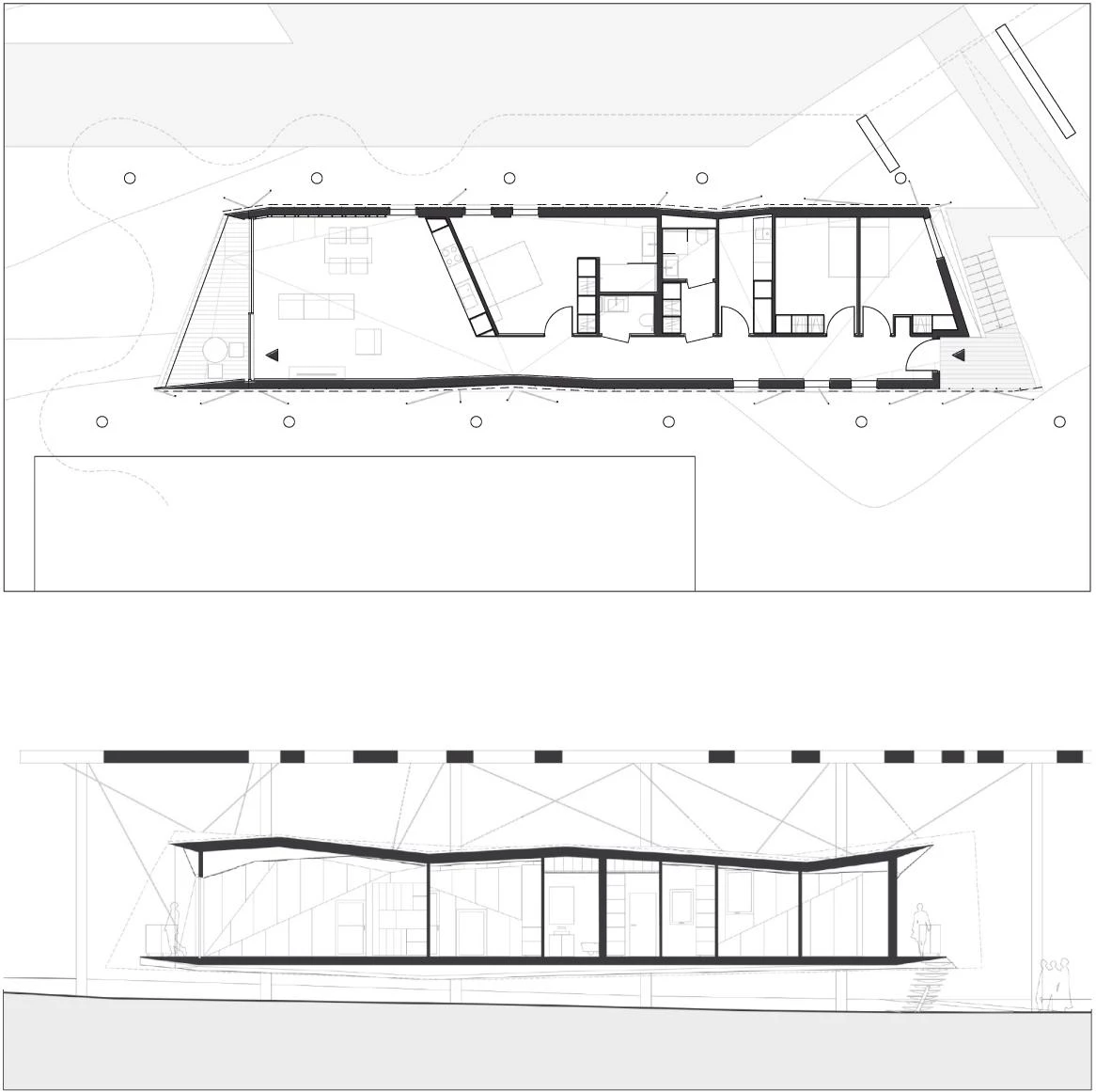 Casa suspendida, Montricher