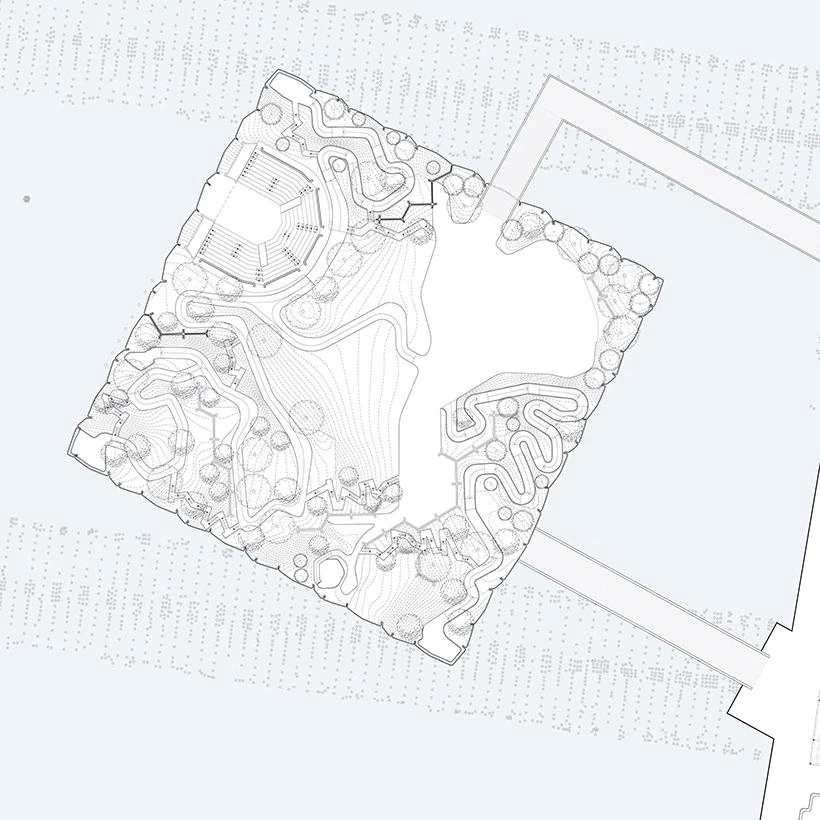 Pier 55, Little Island, parque y auditorio, Nueva York