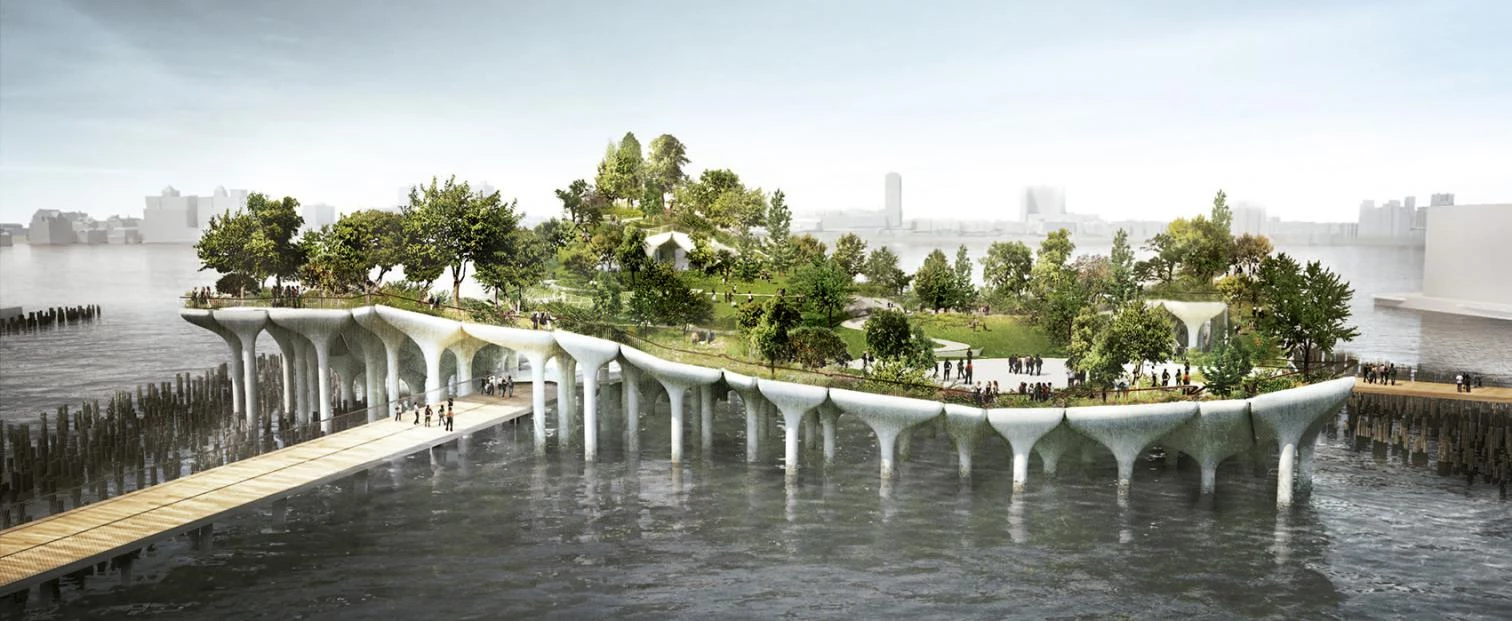 Pier 55, Little Island, parque y auditorio, Nueva York