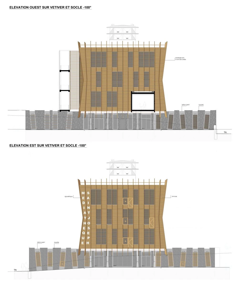 Co-Architectes, Mediateca de Saint-Joseph en Reunión (Francia)