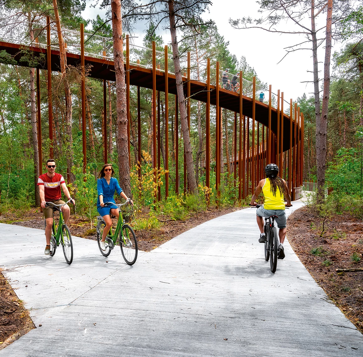 BuroLandschap, pasarela peatonal en Bosland (Bélgica)