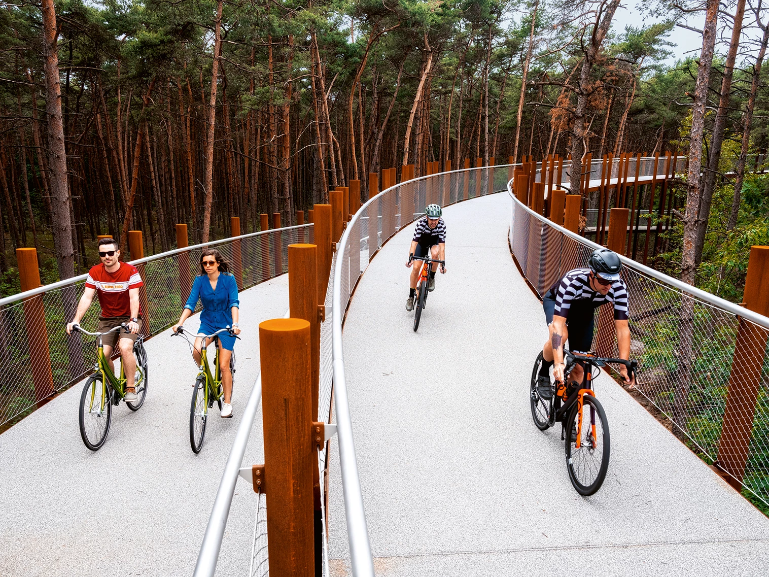 BuroLandschap, pasarela peatonal en Bosland (Bélgica)