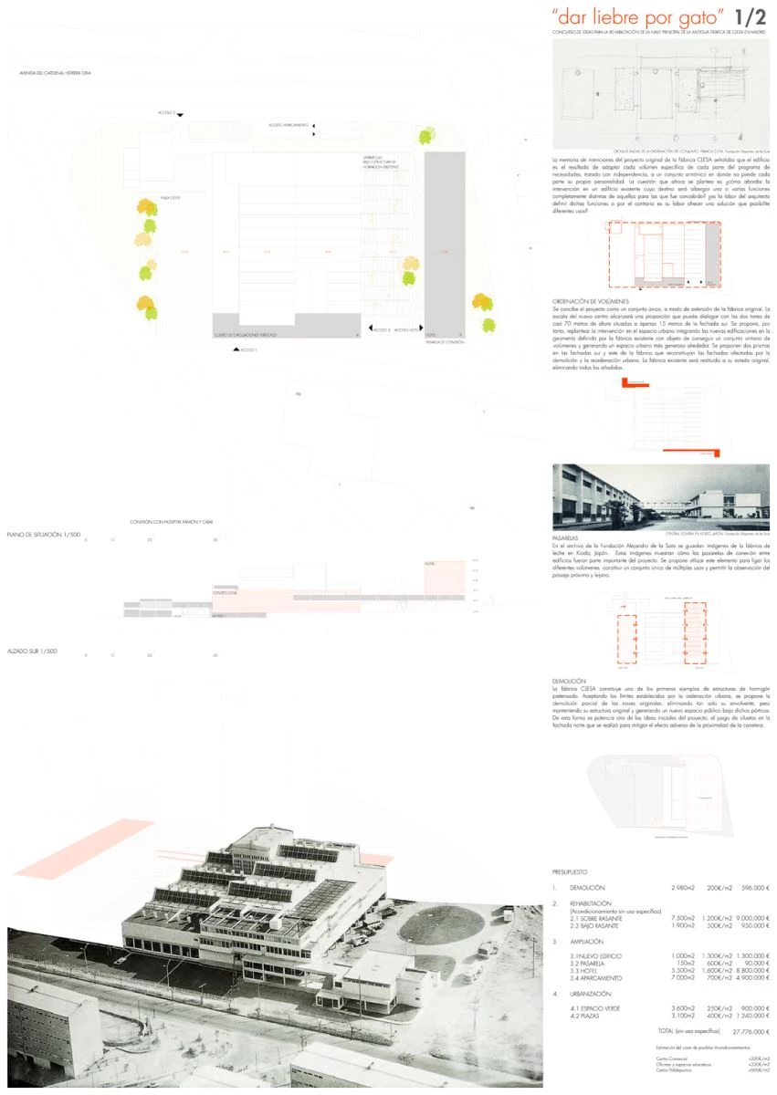 Ganadores del concurso para rehabilitar la antigua fábrica de Clesa