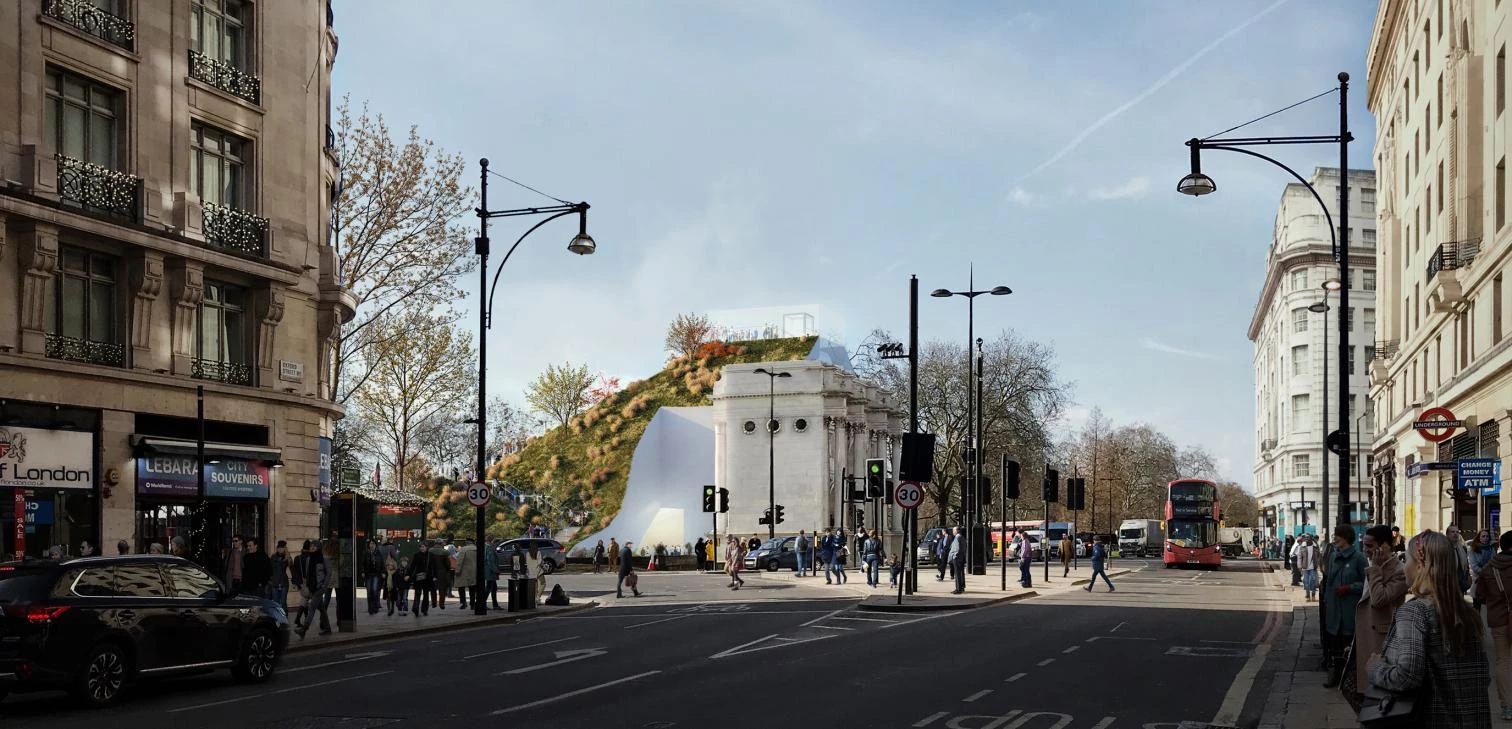 Instalación Marble Arch Hill en Londres