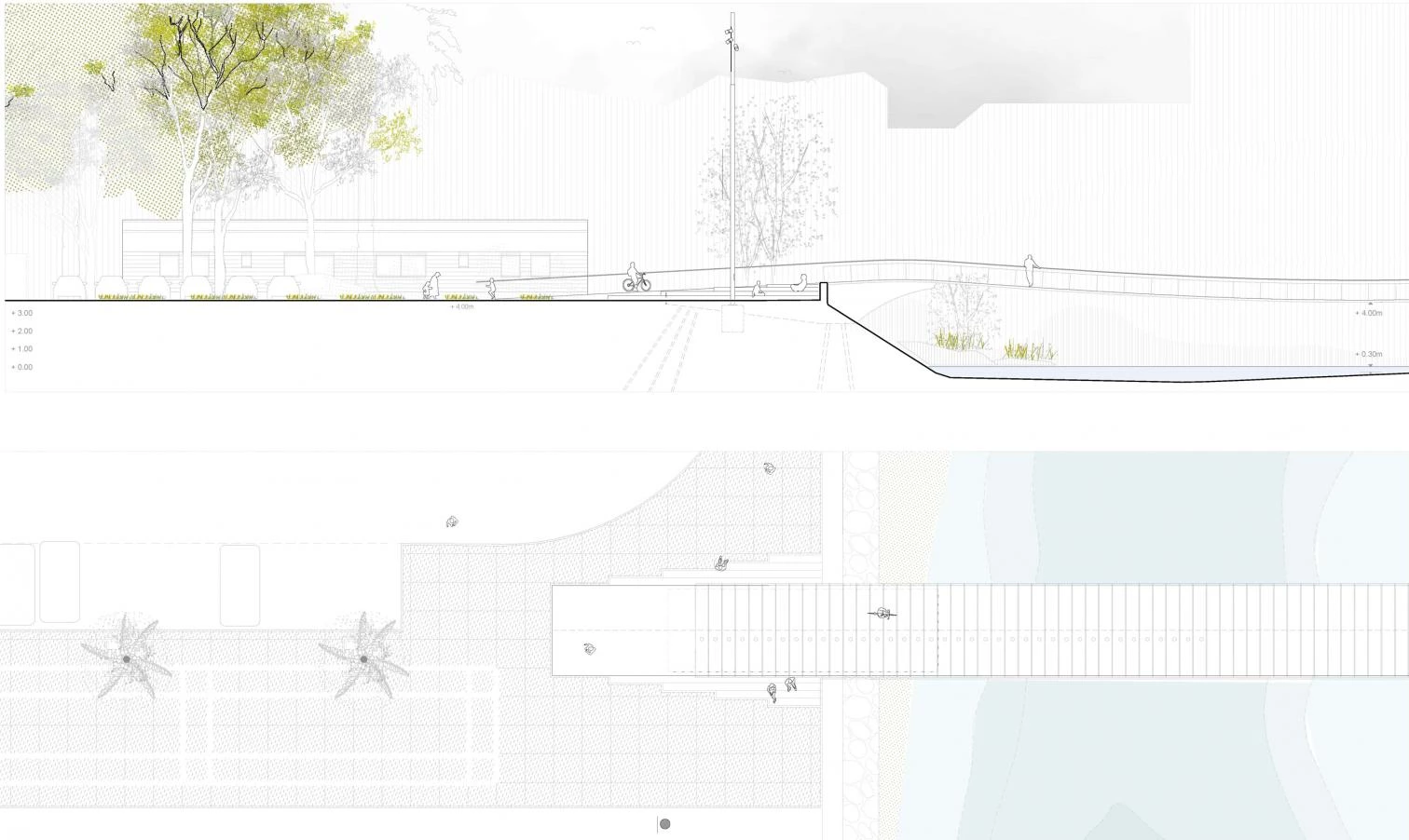 Burgos Garrido Arquitectos puente peatonal ciclista sobre el rio cervol vinaros castellon